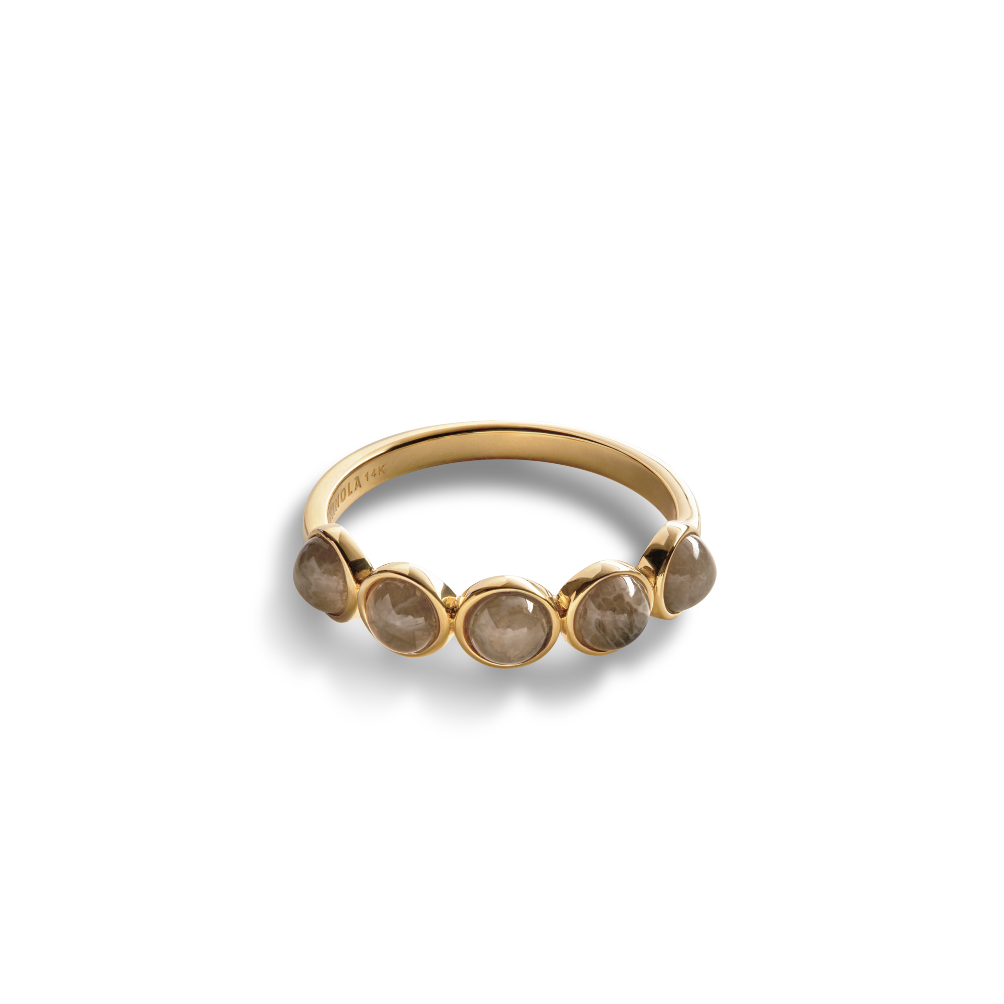 Shinola 5 Bead Petoskey Ring