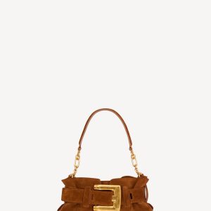 Balmain Sac Anthem Mini en cuir suédé