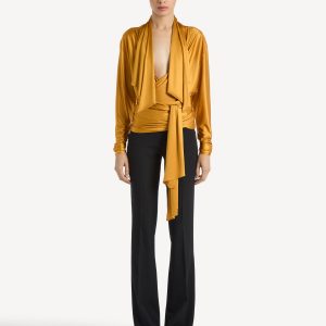 Balmain Blouse nouée en jersey fluide