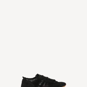 Balmain Baskets Racer 45 en cuir de veau, daim et nylon