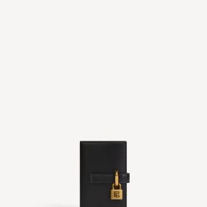 Balmain Porte-monnaie Pulse en cuir