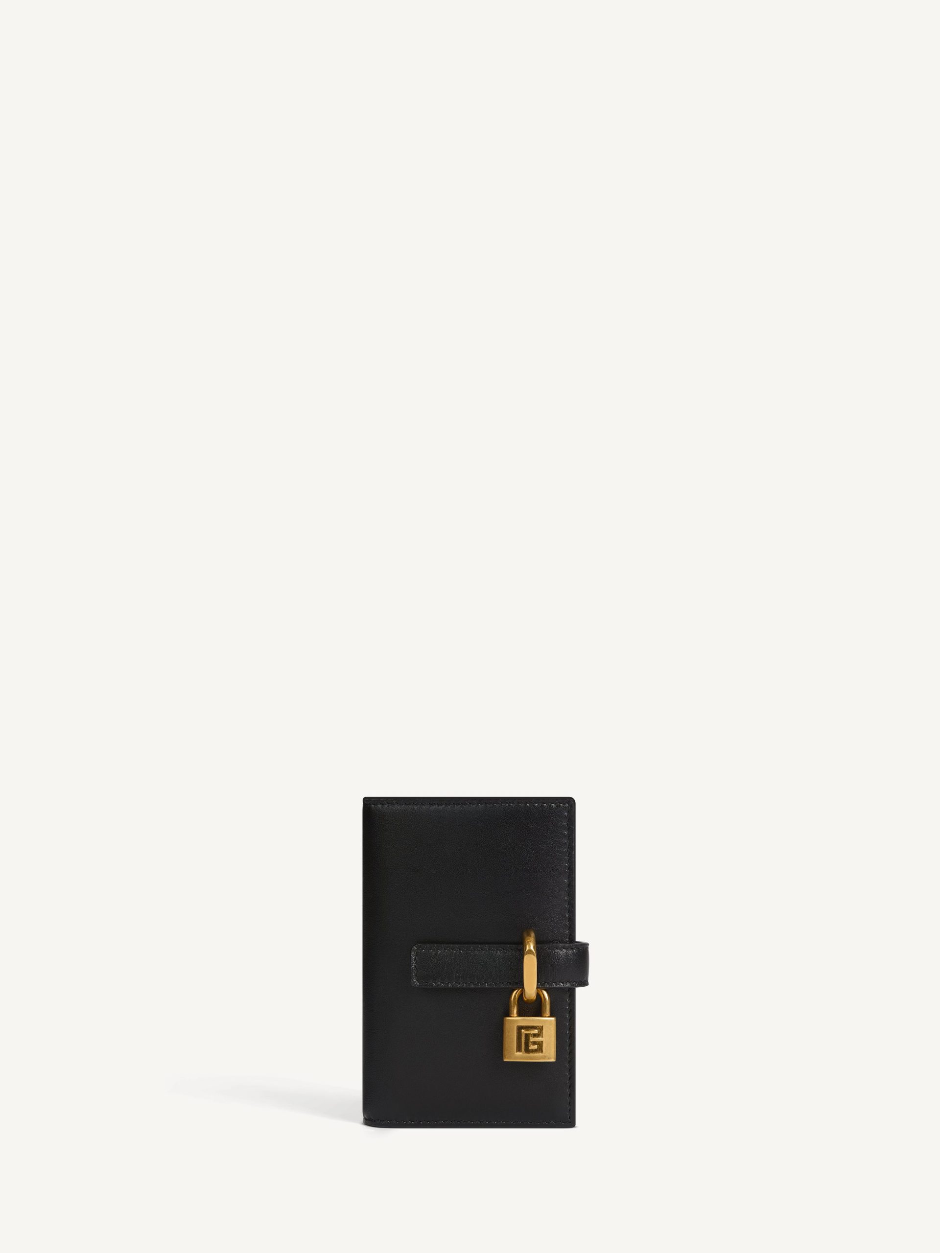 Balmain Porte-monnaie Pulse en cuir