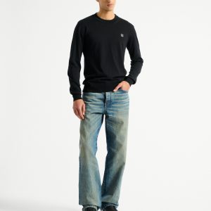 Balmain Pull fin en coton et soie
