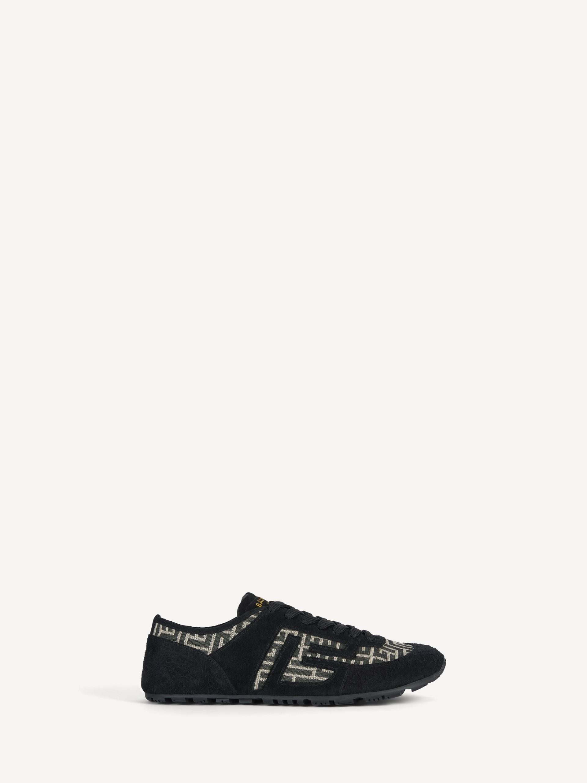 Balmain Baskets Racer 45 en jacquard monogramme