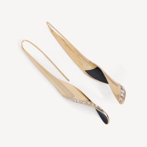 Balmain Boucles d'oreille Organic Twist en laiton laqué