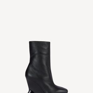 Balmain Bottines Wedge en cuir lisse