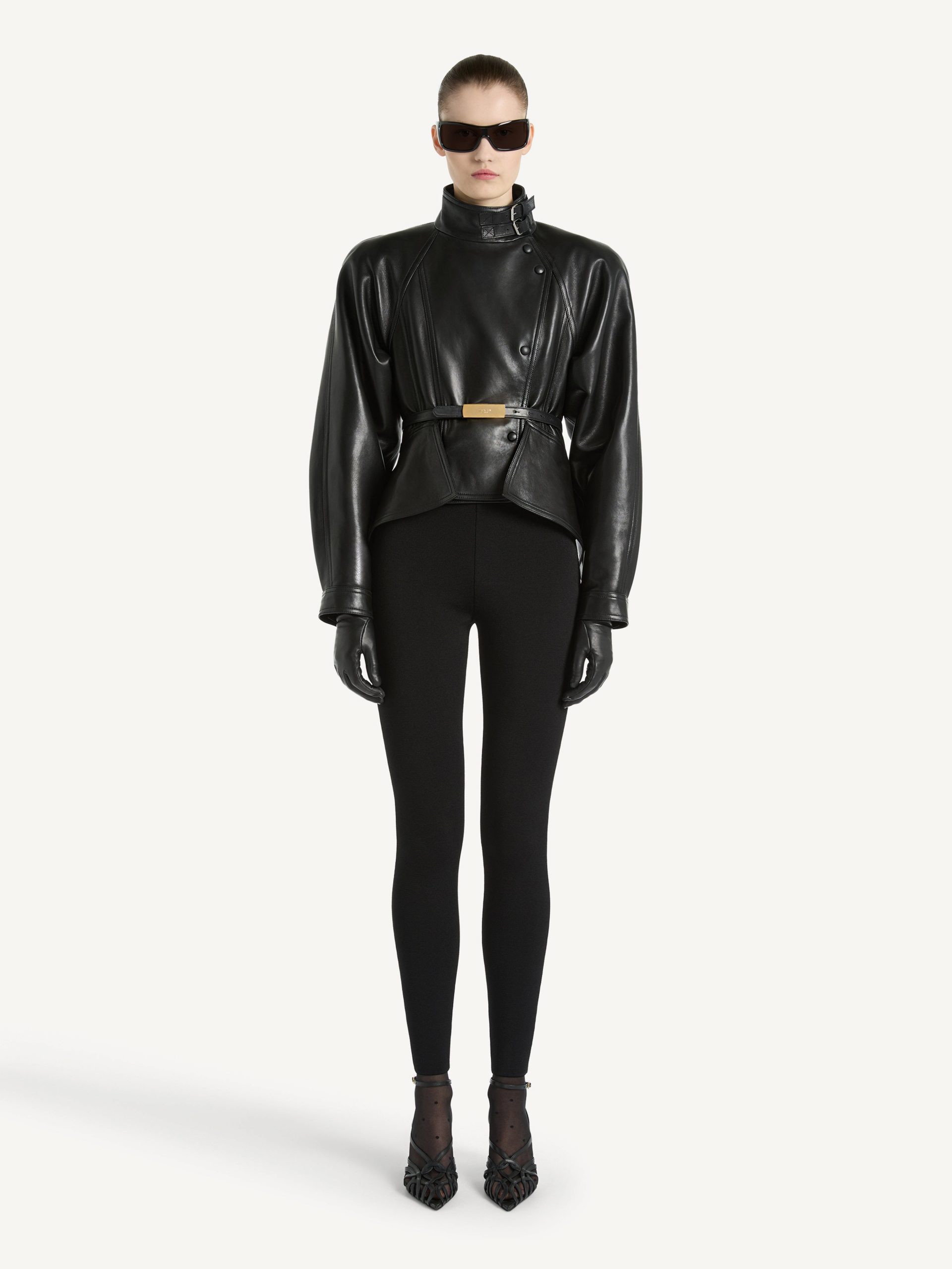 Balmain Pantalon taille haute en jersey Milano