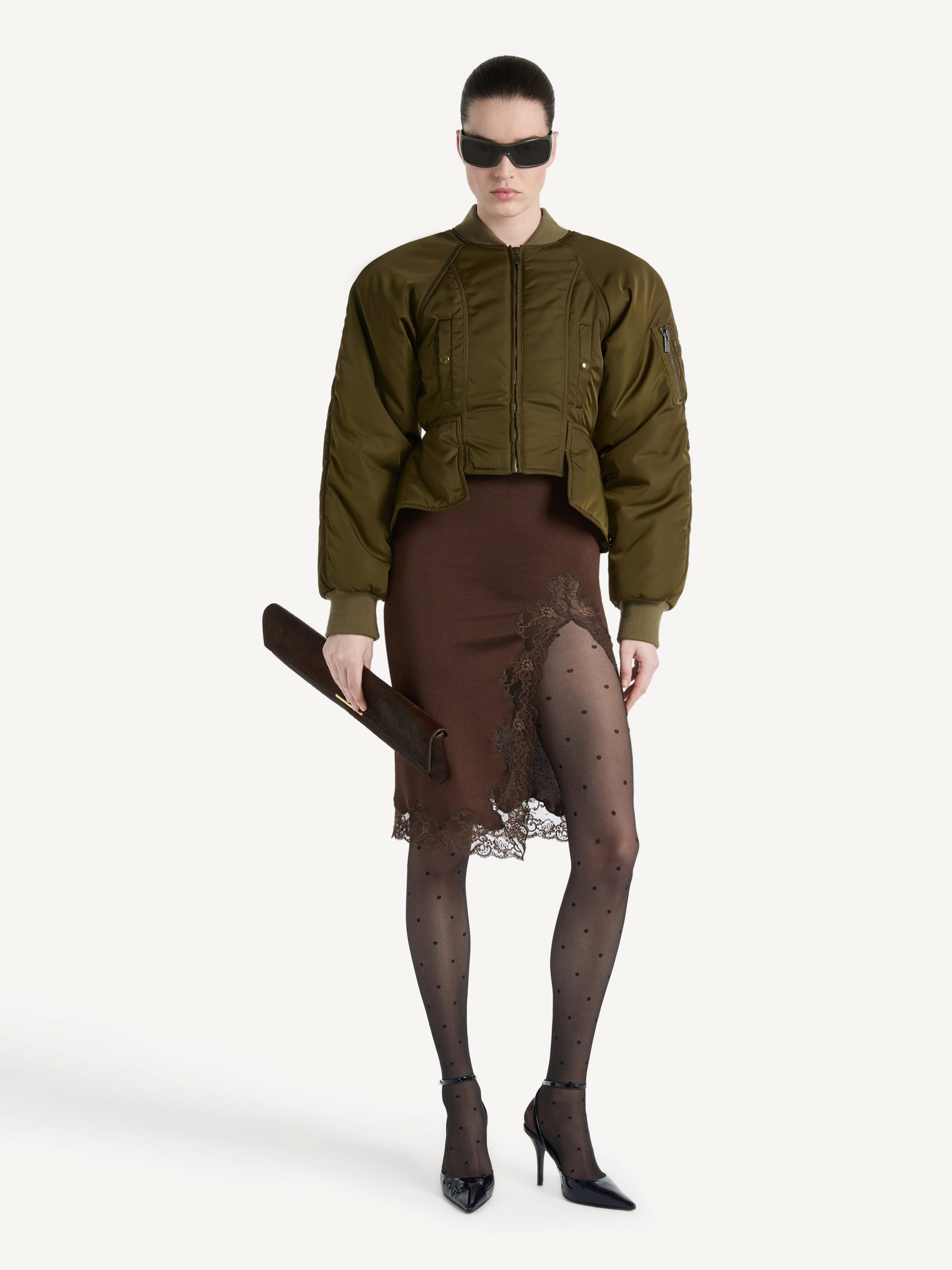 Balmain Bomber signature en nylon