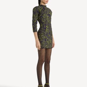 Balmain Robe en jacquard cloqué