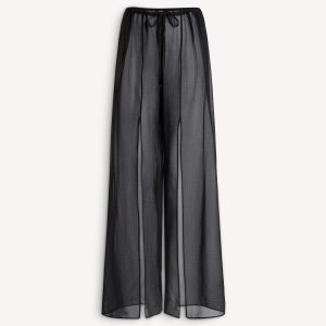 Balmain Pantalon de plage Monogramme en mousseline