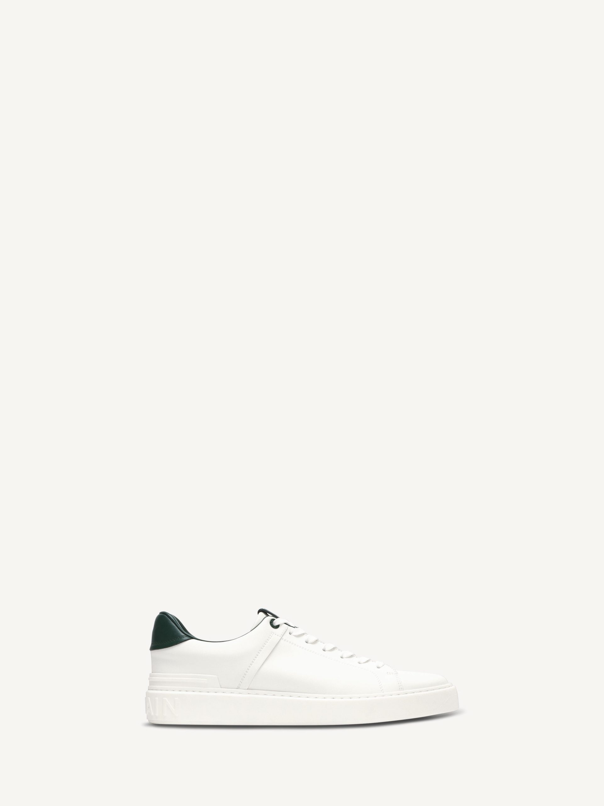 Balmain Baskets B-Court en cuir lisse