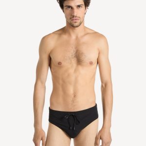 Balmain Slip de bain Monogramme en nylon élasthanne