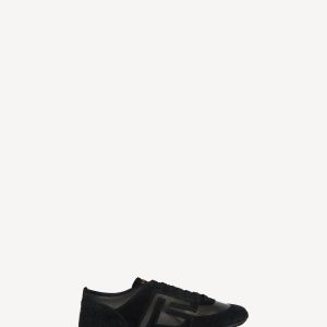 Balmain Baskets Racer 45 en daim et agneau