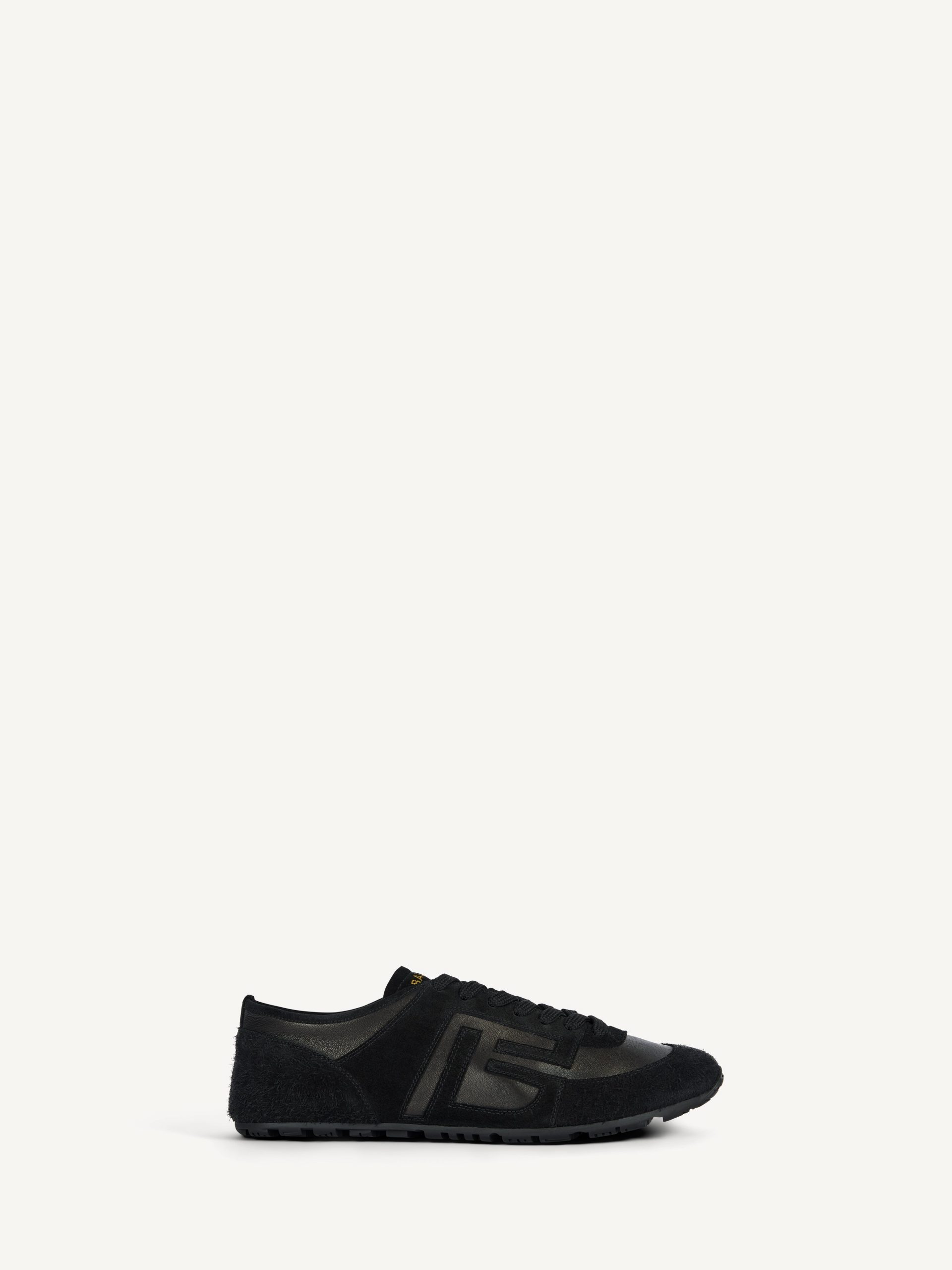 Balmain Baskets Racer 45 en daim et agneau