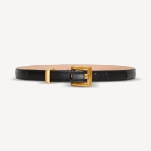 Balmain Ceinture Anthem en cuir lisse