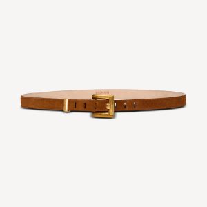 Balmain Ceinture Anthem en cuir suédé