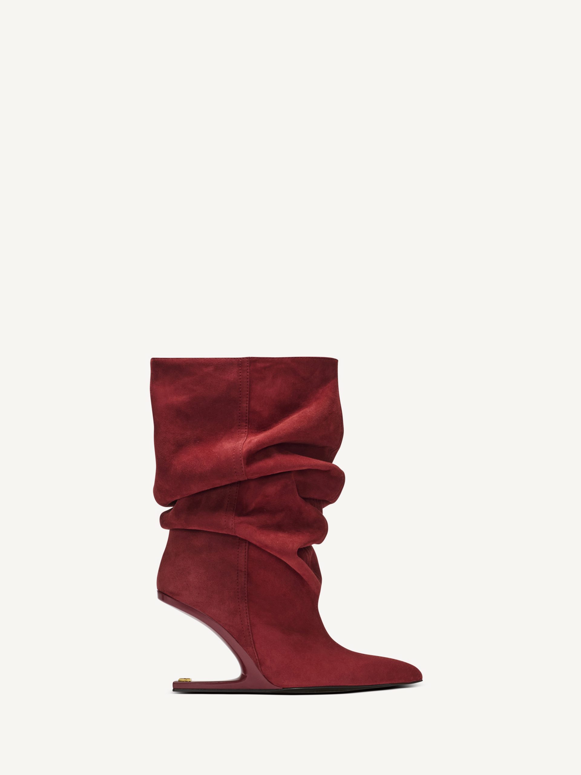 Balmain Bottines No Wedge en cuir suédé