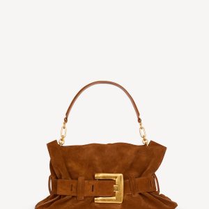 Balmain Sac Anthem Médium en cuir suédé