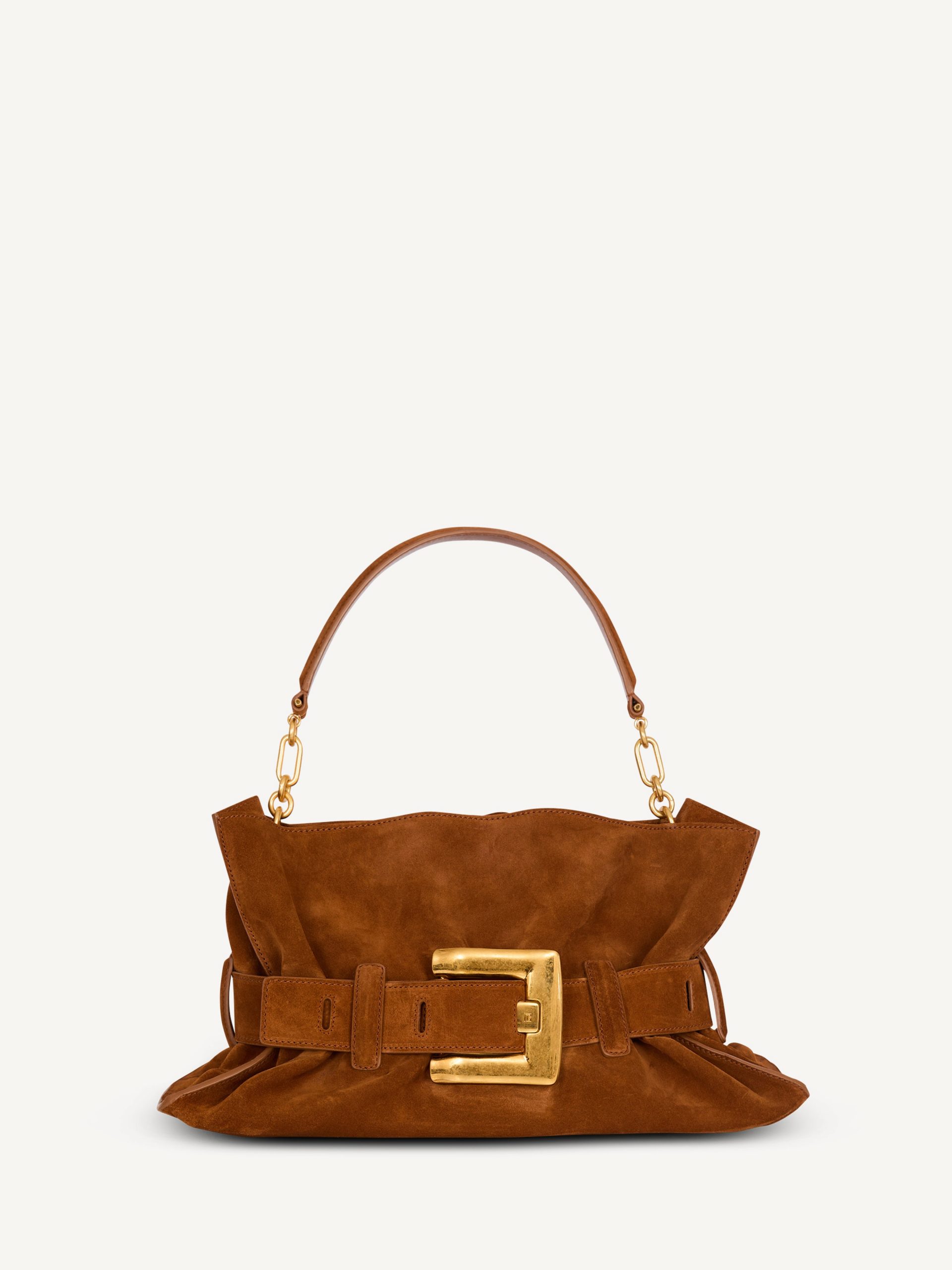Balmain Sac Anthem Médium en cuir suédé