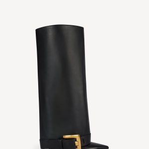 Balmain Bottes Anthem en cuir de veau