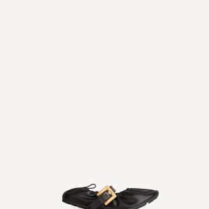 Balmain Ballerines Anthem en cuir lisse