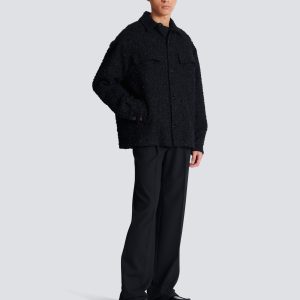 Balmain Surchemise en tweed monogramme