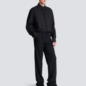 Balmain Pantalon droit en laine