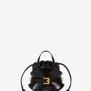 Balmain Sac Shuffle Mini en cuir de veau