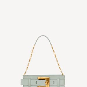 Balmain Pochette Anthem en cuir de veau