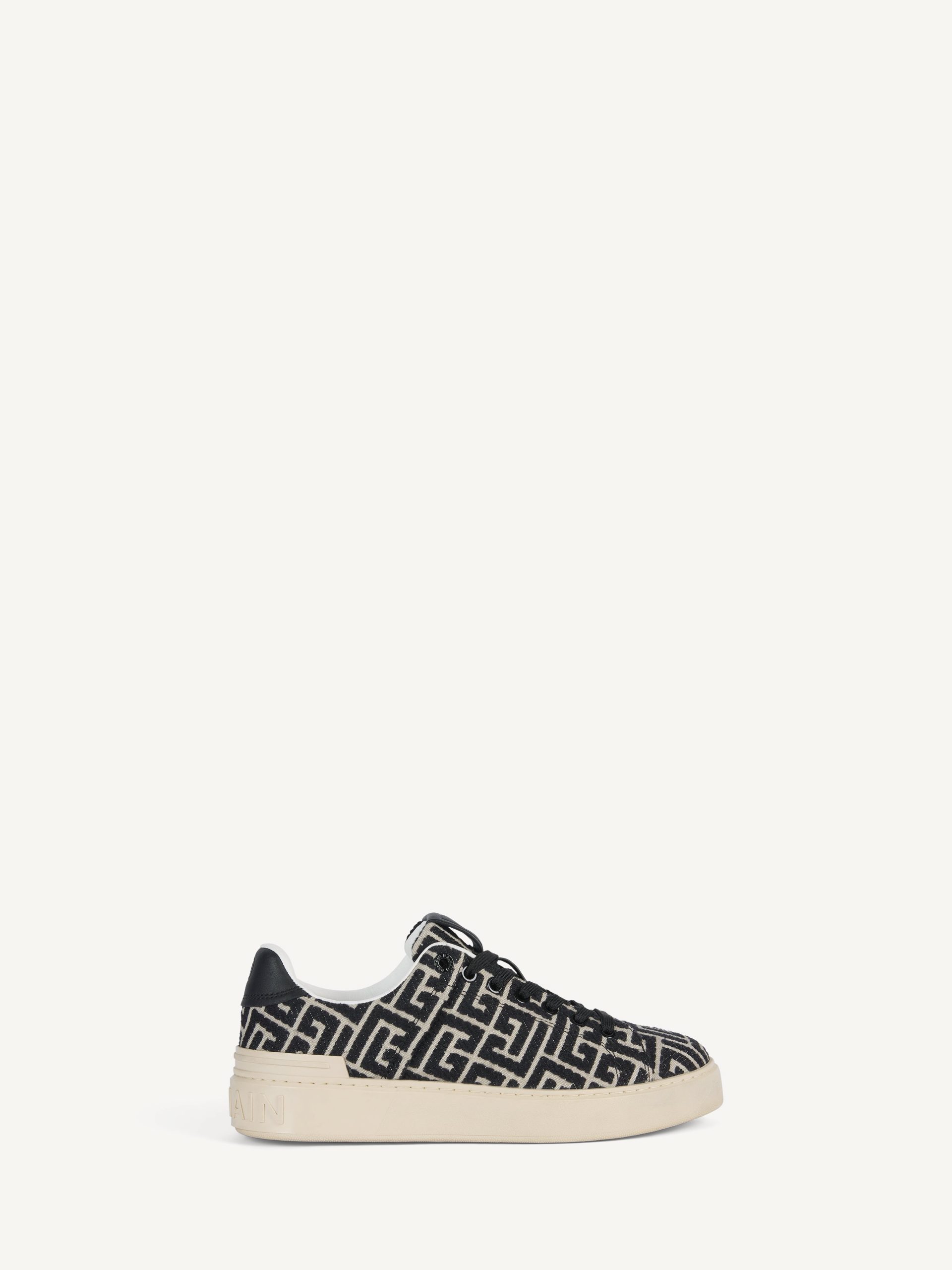 Balmain Baskets B-Court en jacquard monogramme