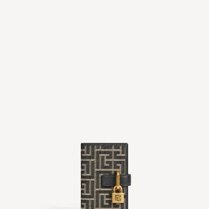 Balmain Porte-cartes Pulse Holder en jacquard monogramme