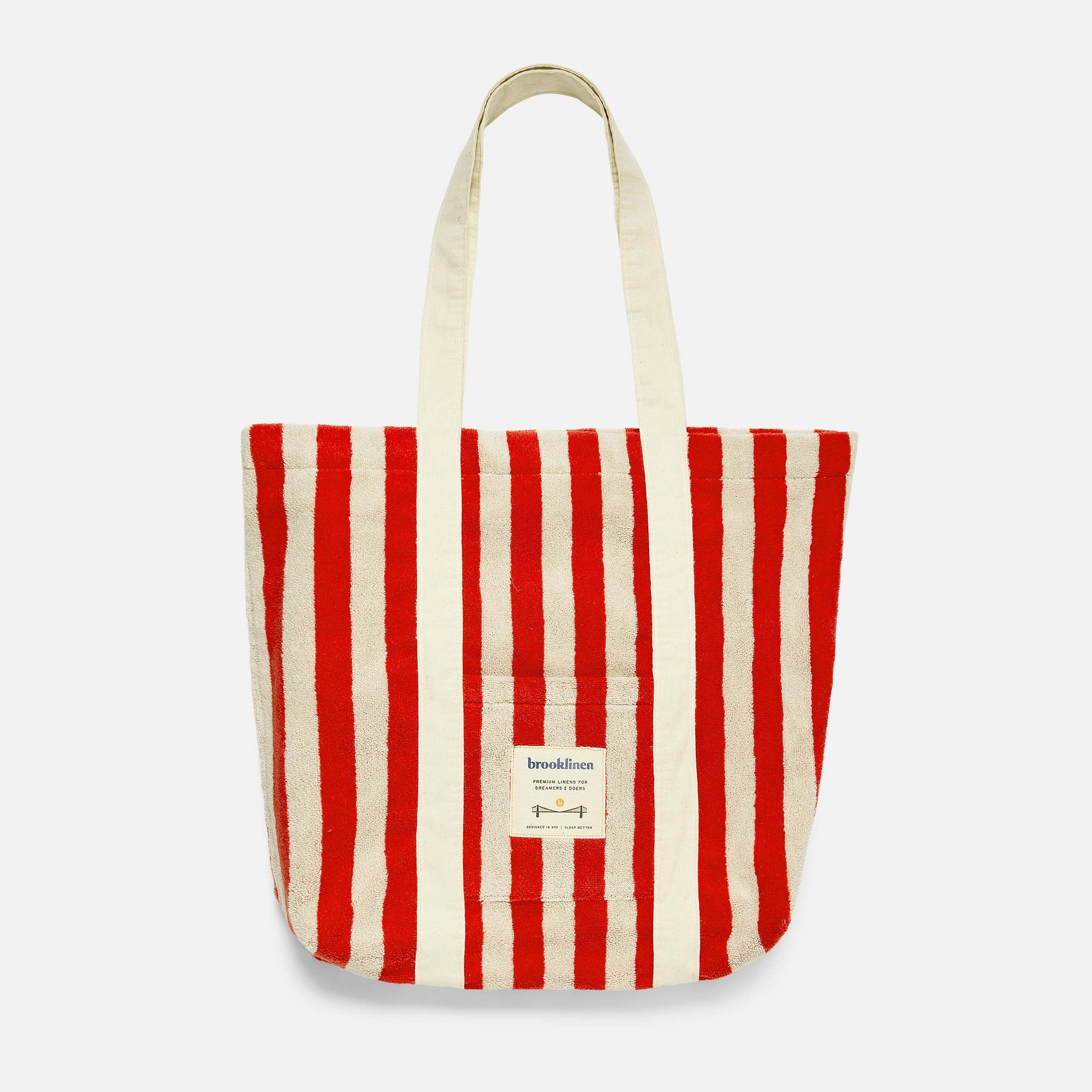 Brooklinen Surfside Stripe Terry Tote
