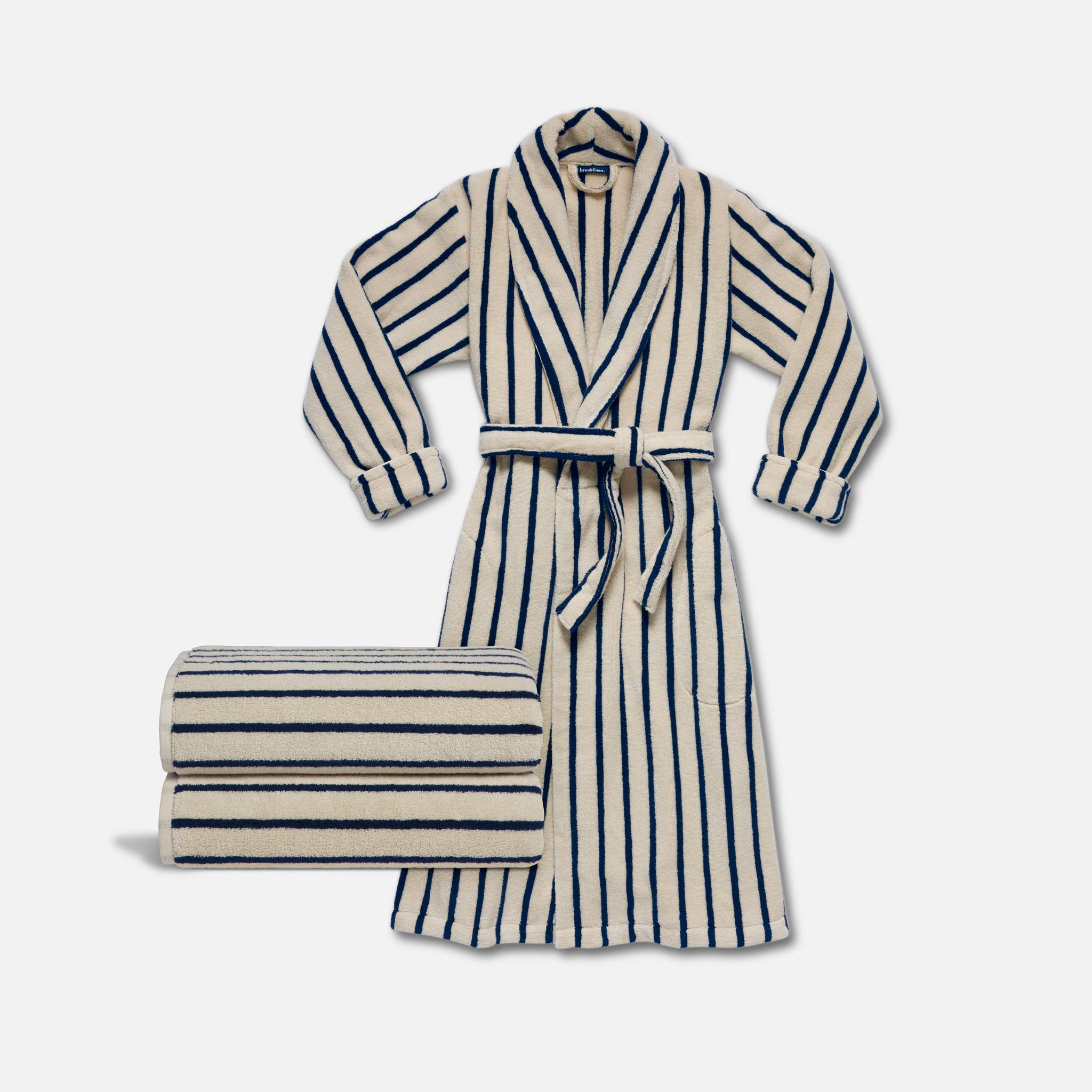 Brooklinen Super-Plush Towel and Robe Bundle