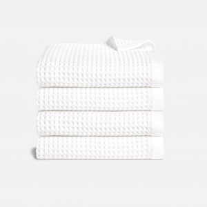 Brooklinen Dreamweave Waffle Set of 4 Bath Towel Bundle