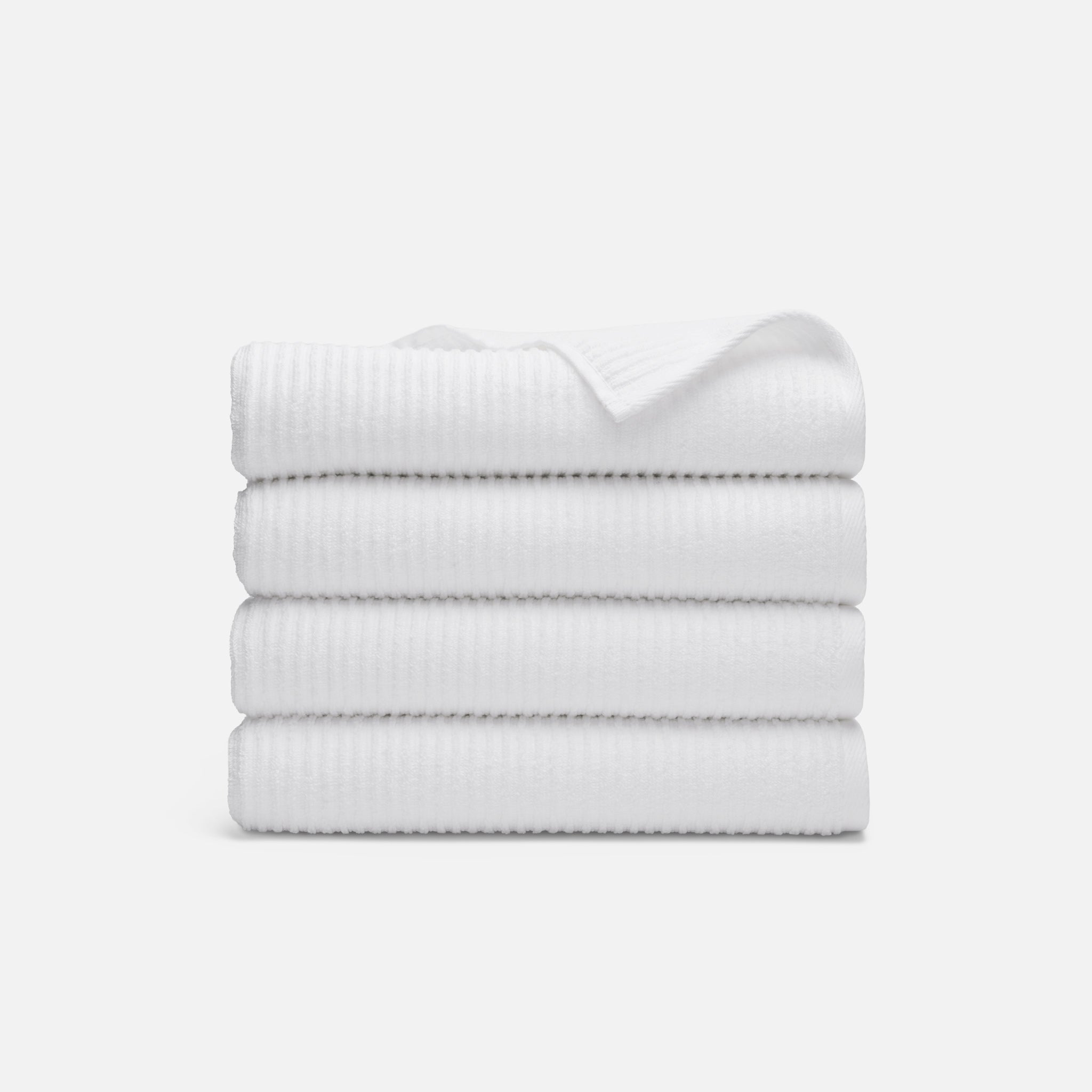 Brooklinen Ribbed Cotton TENCEL™ Set of 4 Bath Towel Bundle