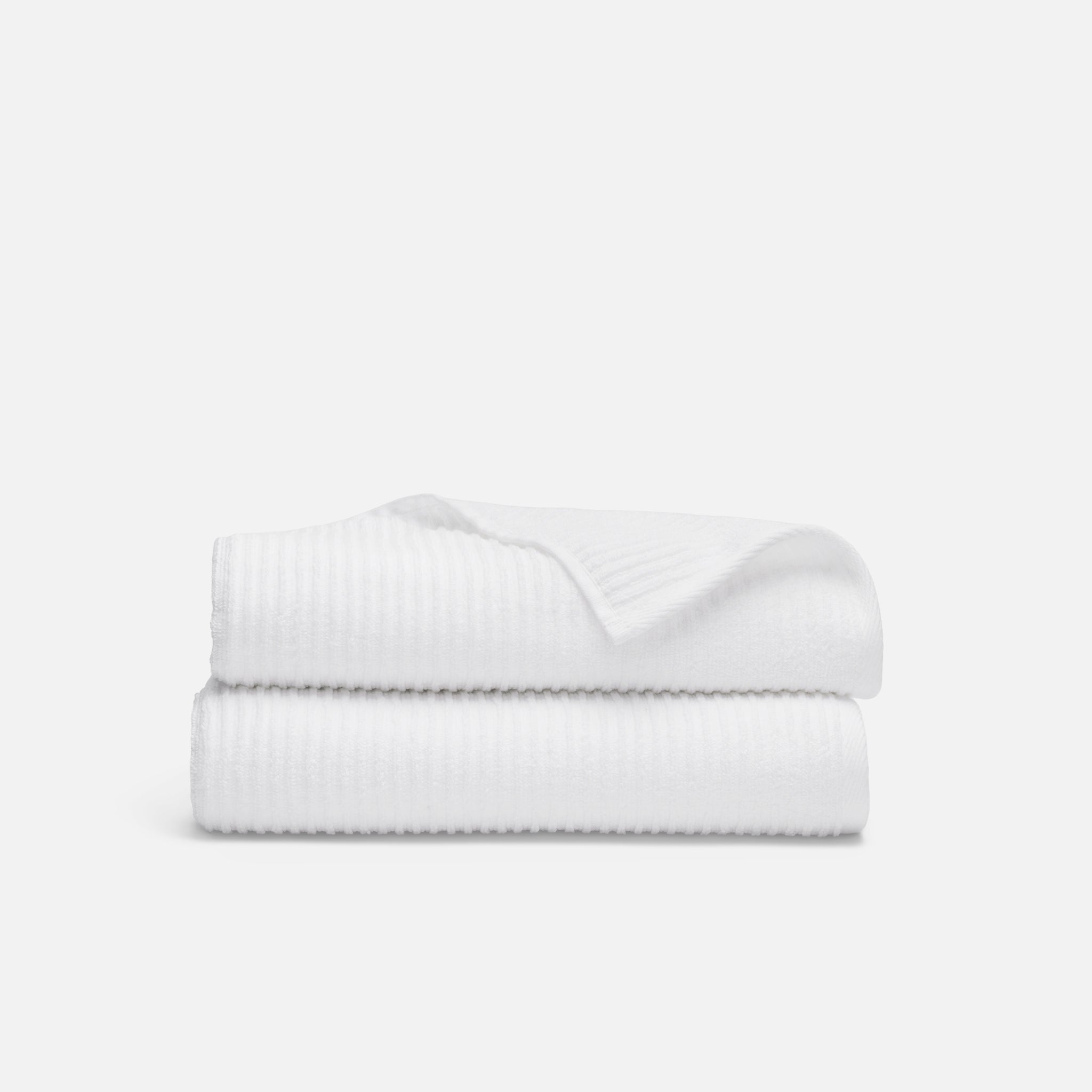 Brooklinen Ribbed Cotton TENCEL™ Bath Towels Set of 2
