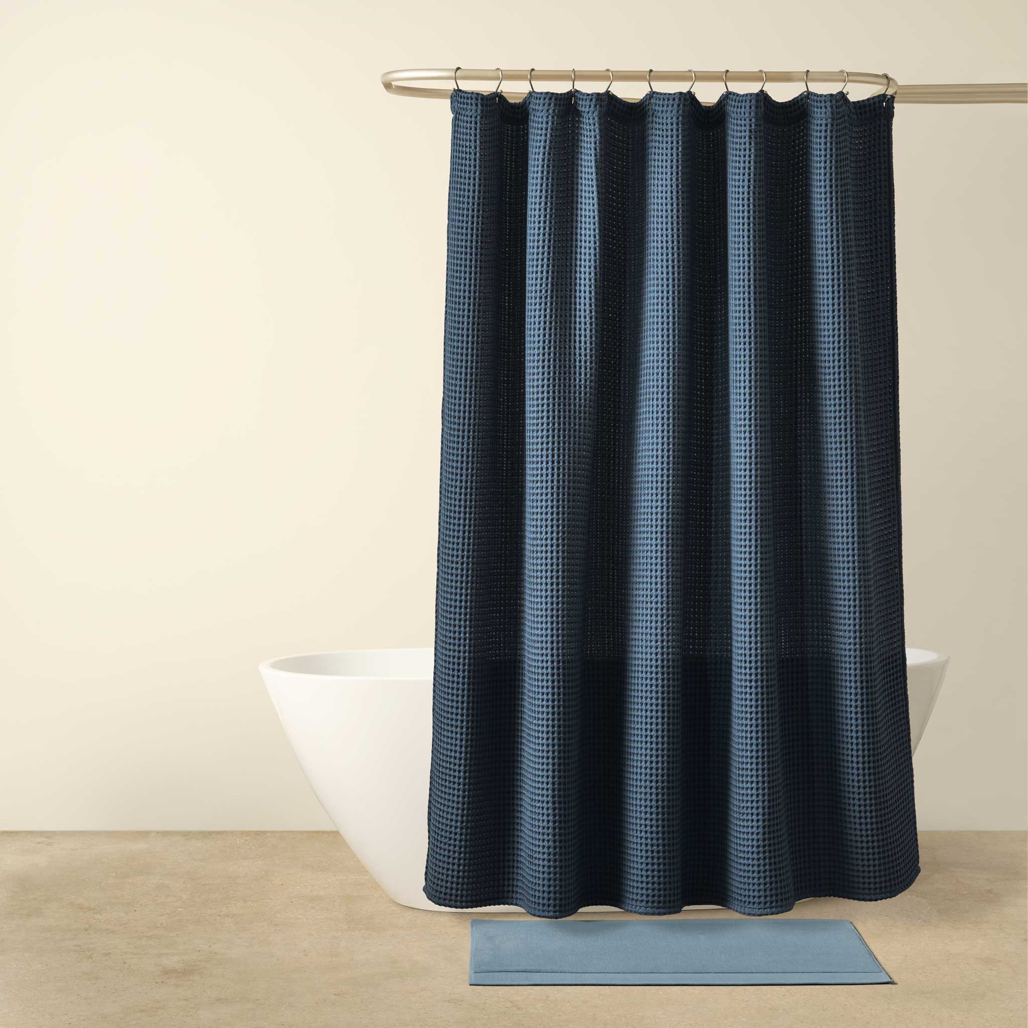 Brooklinen Dreamweave Waffle Shower Curtain