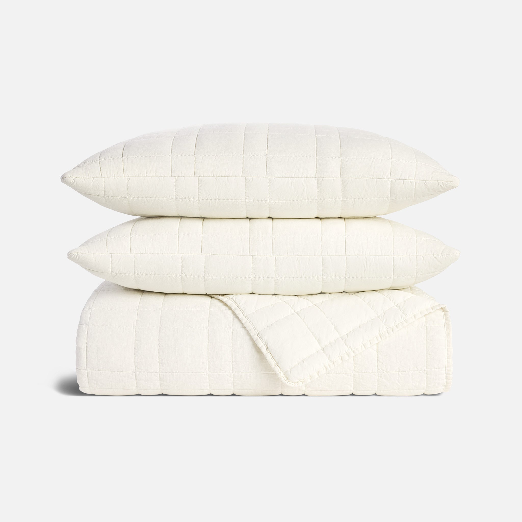 Brooklinen Washed European Linen Quilt Set