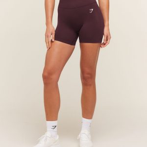 Gymshark Relay Seamless High-Rise Shorts - Cherry Purple