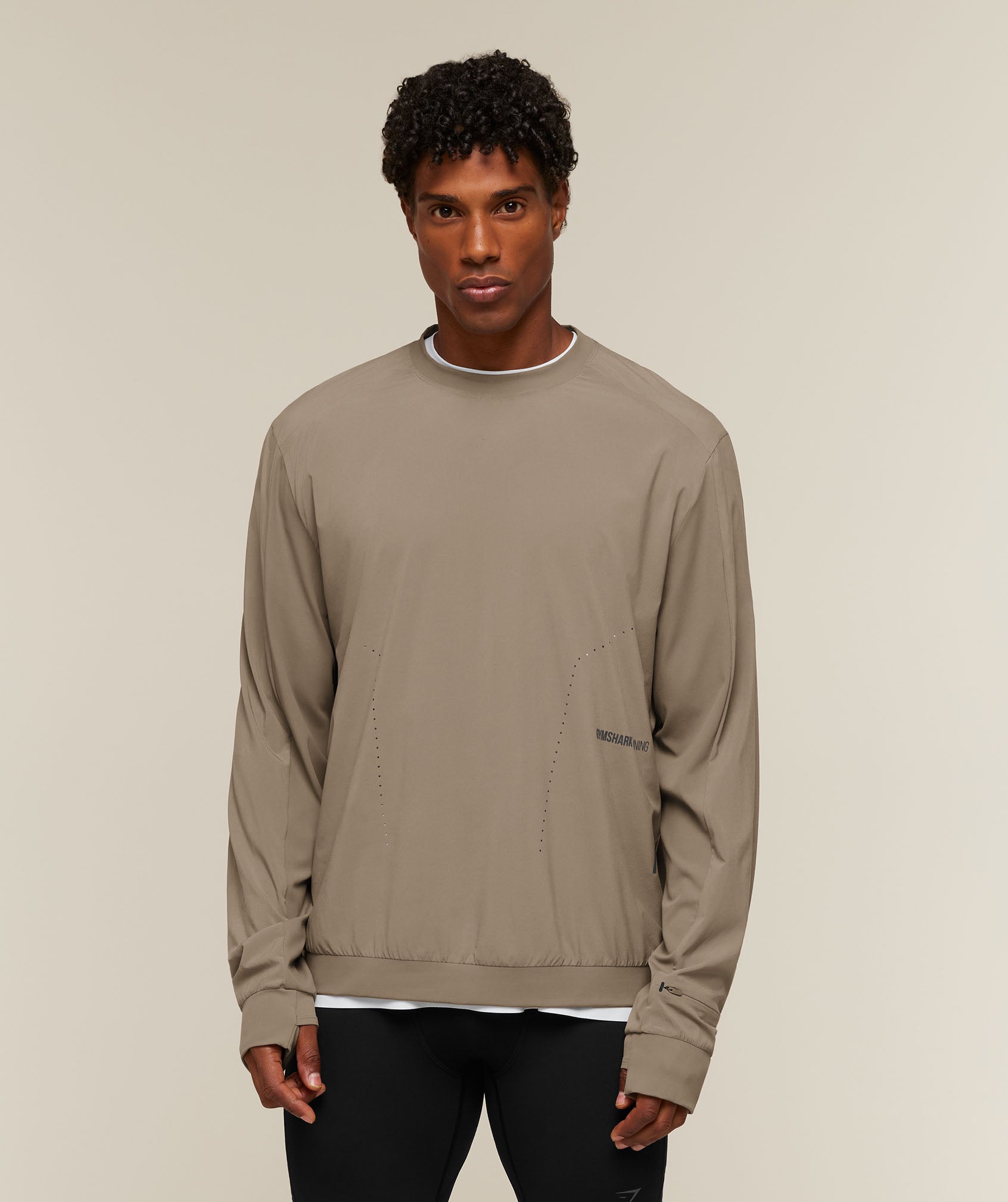 Gymshark Running Elite Crew - Lifestyle Brown