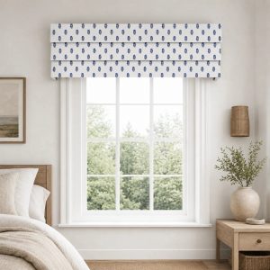 Brexton Cole x TWOPAGES Print Cotton Blend Hobbled Roman Valance