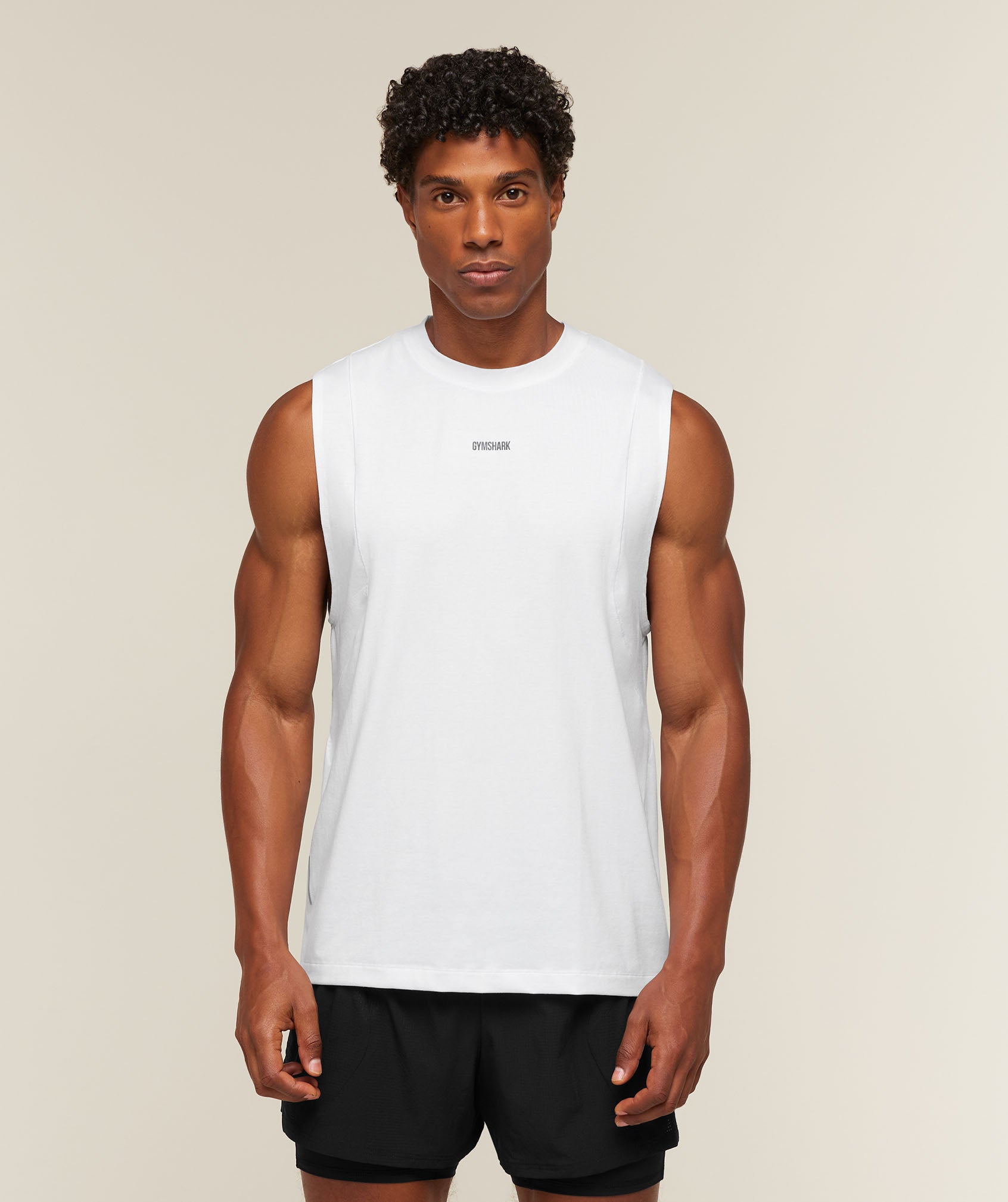 Gymshark Running Boxy Tank - White