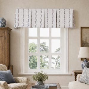 Brexton Cole x TWOPAGES Print Cotton Blend Box Pleat Valance