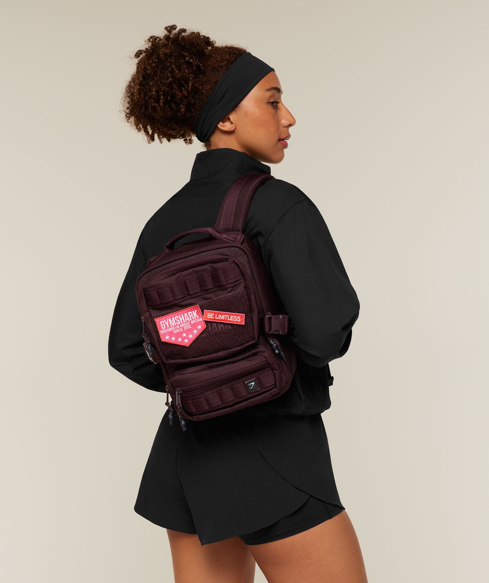 Gymshark Mini Tactical Backpack - Cherry Purple