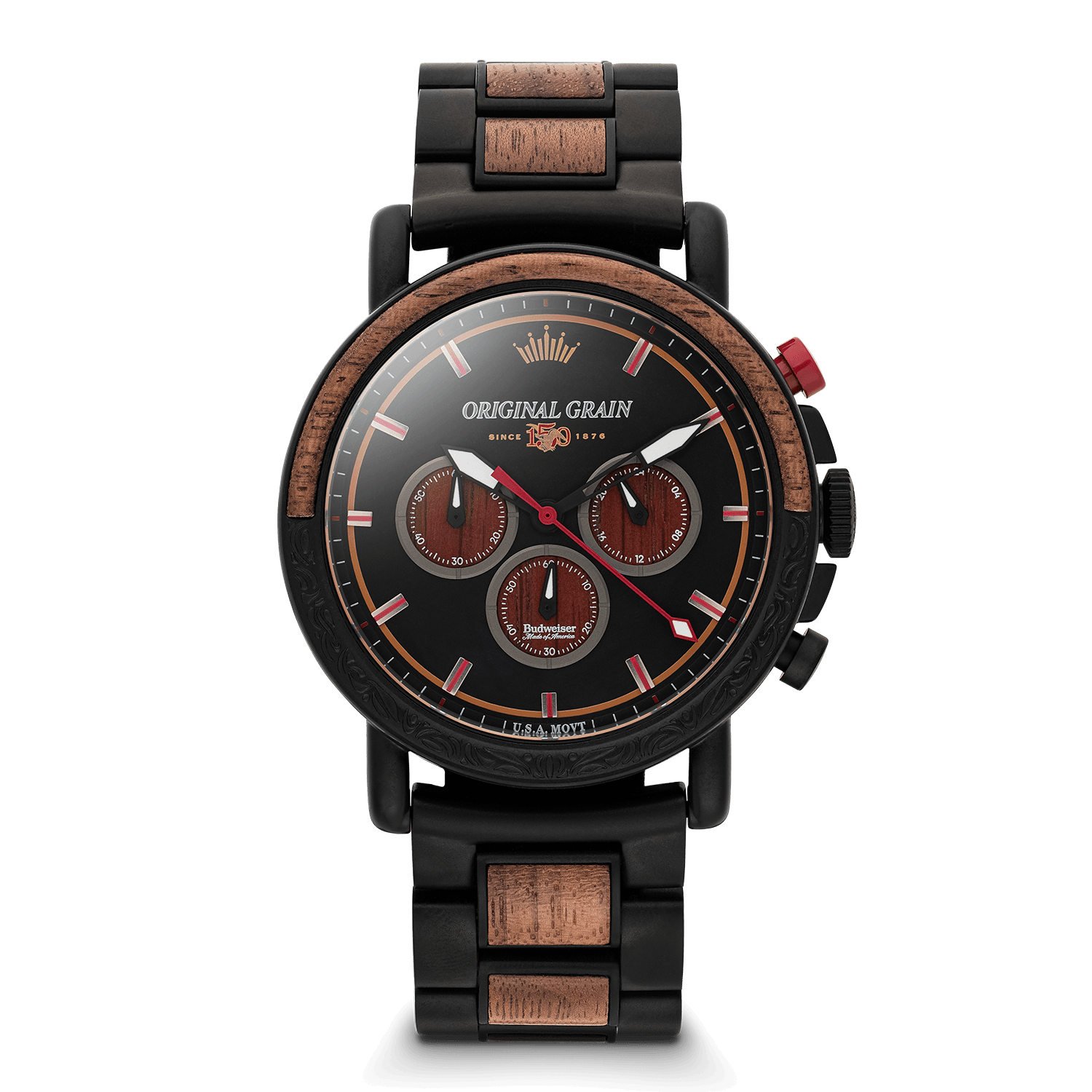 Original Grain Budweiser Made of America Chrono 44mm