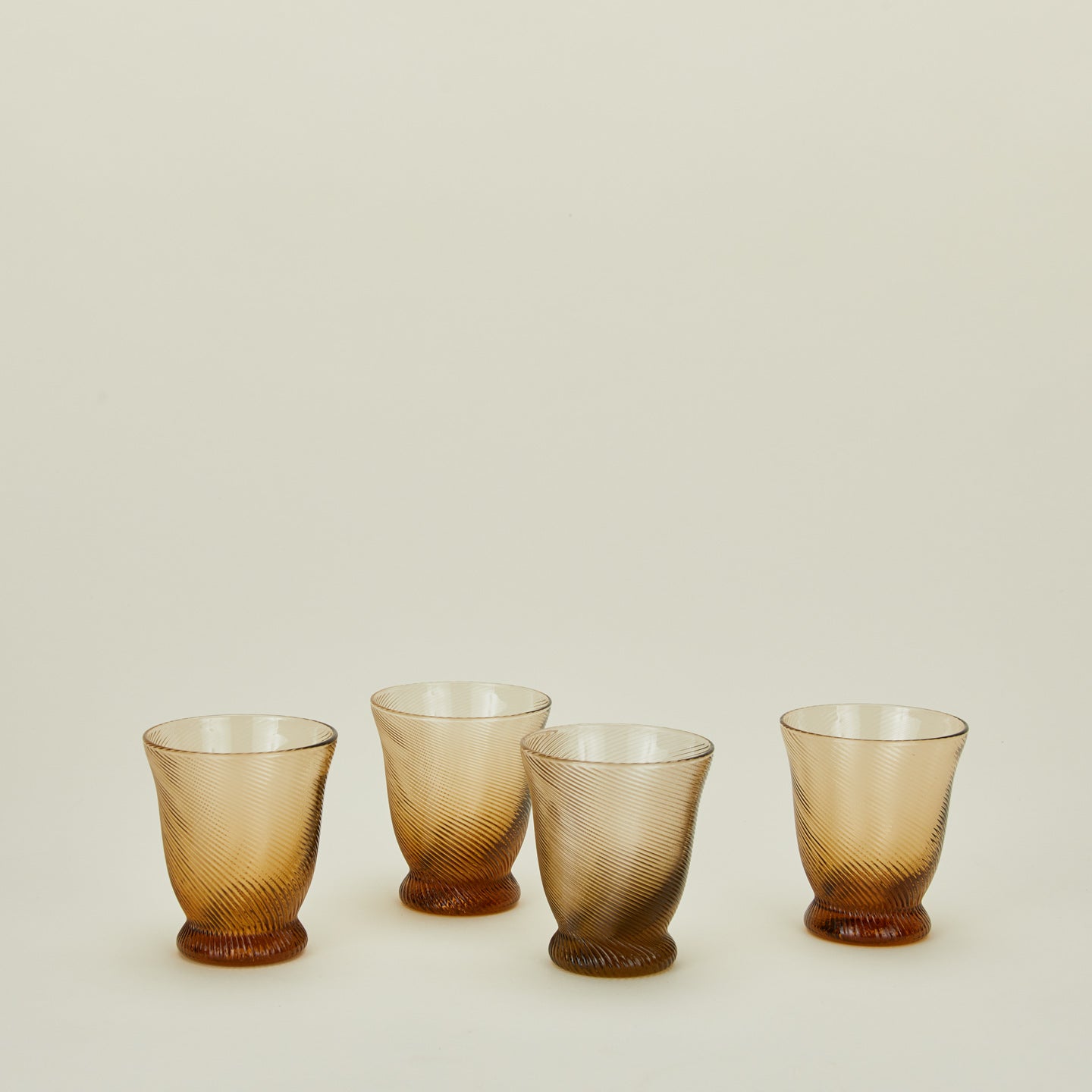 Hawkins New York Spiral Tumbler, Set of 4 - Brown