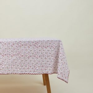 Hawkins New York Little Flowers Rectangular Tablecloth - Maroon