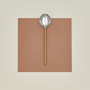 Hawkins New York Simple Metal Slotted Spoon - Brass