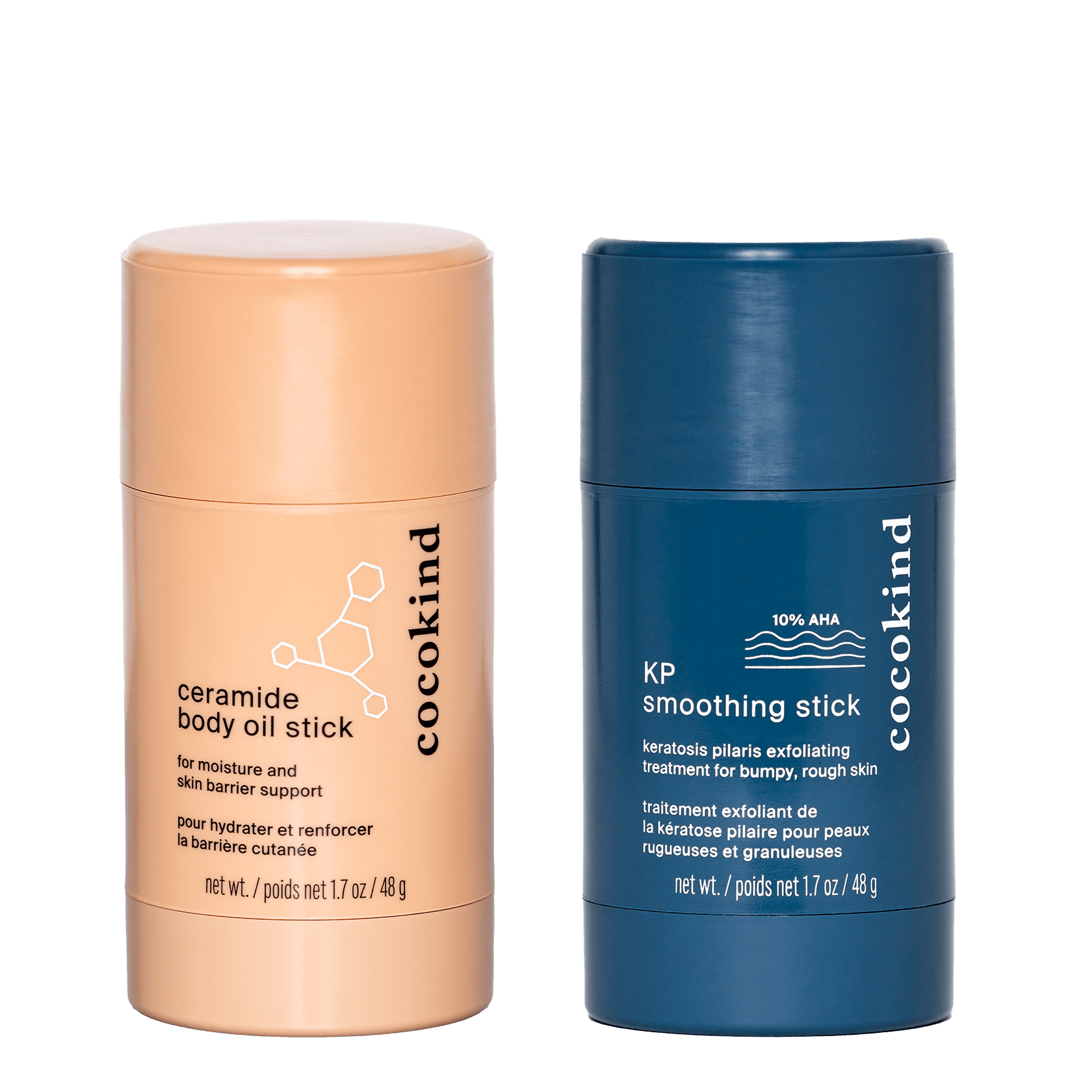 Cocokind smooth + hydrate body stick duo