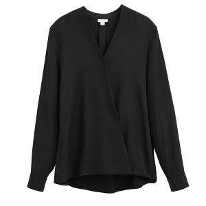 Cuyana Silk Wrap Blouse